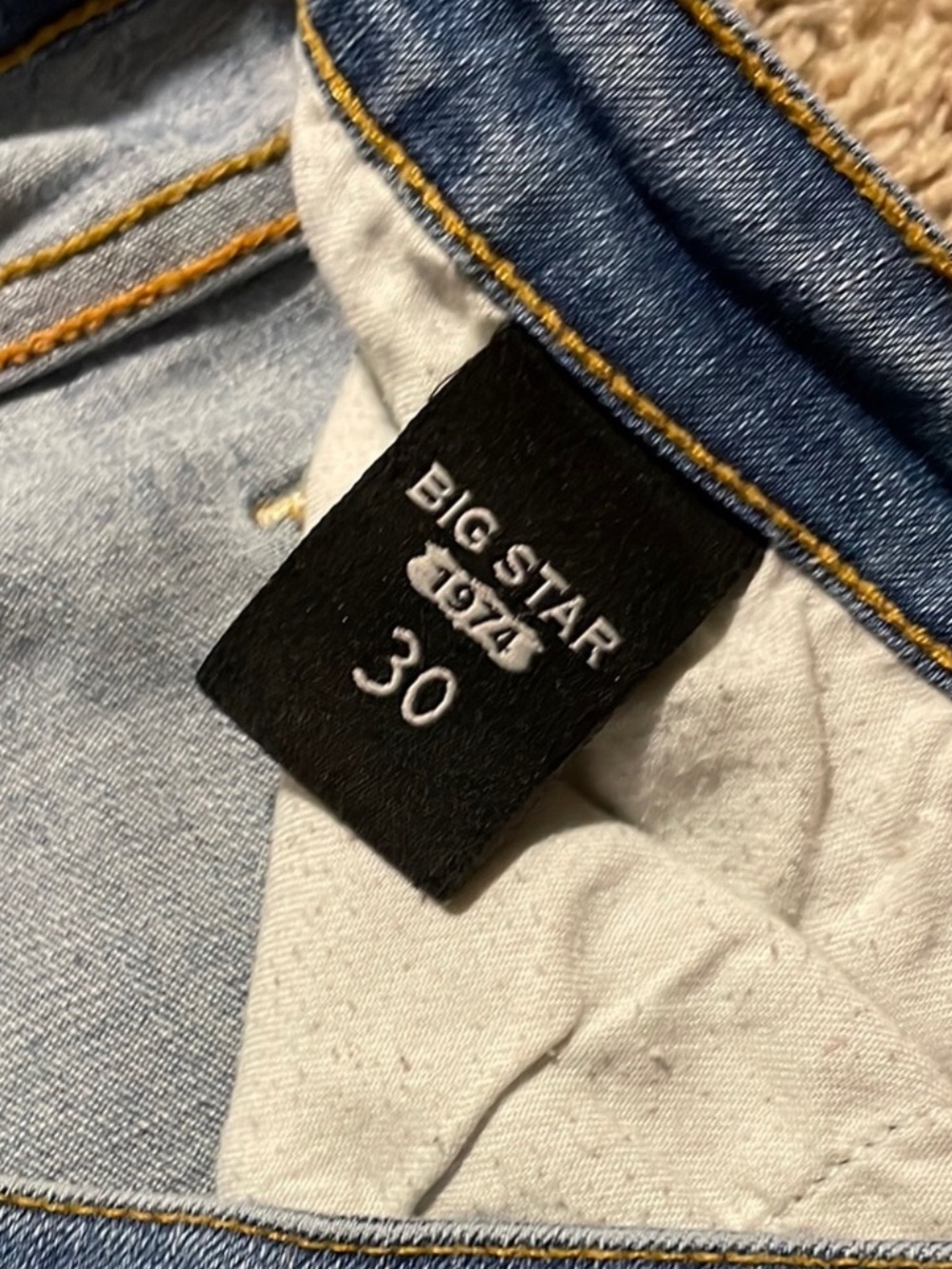 Big Star Light Wash Denim Crop Blue Jeans Women’s Size 30 - Picture 5 of 6